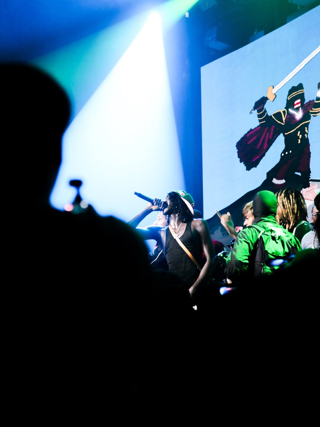 Photos of @tezzus @p3ezy @yungfazo @southsidesilhouette at Tezzus show in Los Angeles Thank you @avantegardian