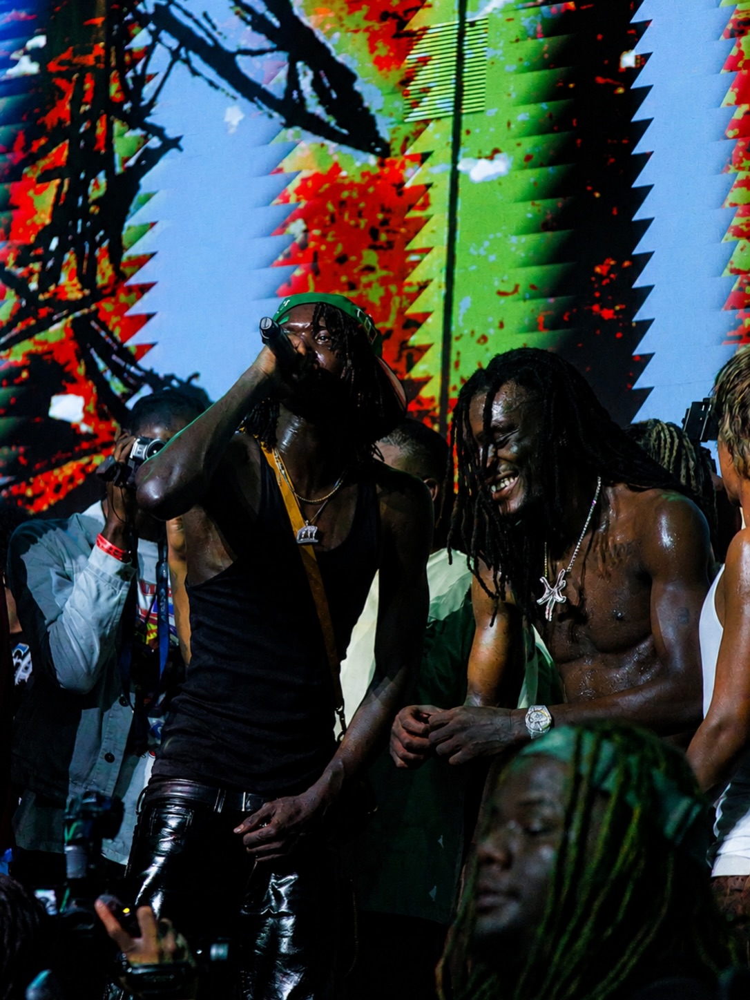 @p3ezy and @tezzus in LA with ØWAY special guests like Skaiwater, Jaden Smith, Che, Bleood, Feng. The Mayan, L